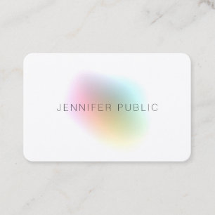 Carte De Visite Modèle coloré Élégant finition professionnelle en 
