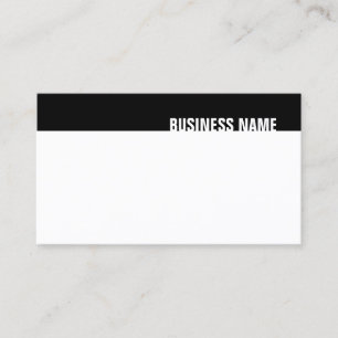Carte De Visite Modèle créatif noir blanc moderne simple et tendan