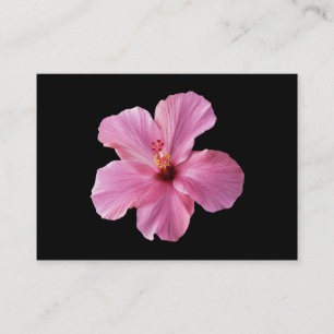 Carte De Visite Modèle customisé par fleur rose d'Hawaï de ketm