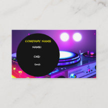 CARTE DE VISITE MODÈLE DE BASE POUR DJ W LINKS