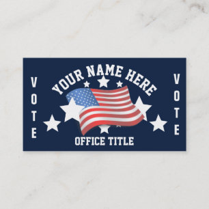 Carte de visite Modèle de campagne patriotique