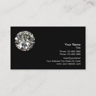 Carte De Visite Modèle de logo de diamant