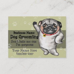 Carte De Visite Modèle de marketing promotionnel de chien Grooming