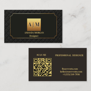 Carte De Visite Modèle de marque personnelle de luxe minimal