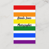 Modèle de photographe coloré Rainbow Stripes