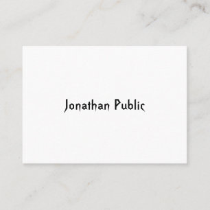 Carte De Visite Modèle de script à la main moderne professionnel