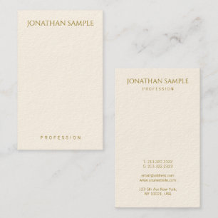 Carte De Visite Modèle de texte Gold personnalisable Élégant verti