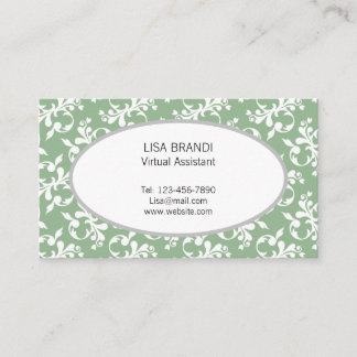 Carte de visite Modèle décoratif à motifs floraux