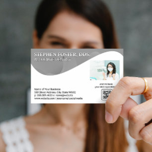 Carte De Visite Modèle dentaire   dentisterie   Code QR