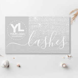 Carte De Visite Modèle du logo Glam Bling Parties scintillant en a