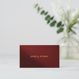Carte De Visite Modèle élégant de texte doré épais de luxe premium