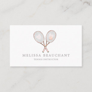 Carte De Visite Modèle élégant fait sur commande d'entraîneur