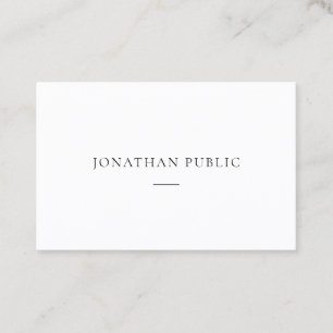 Carte De Visite Modèle élégant minimaliste moderne à la mode