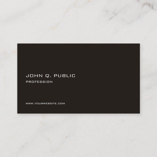Carte De Visite Modèle élégant personnalisé moderne professionnel (Devant)
