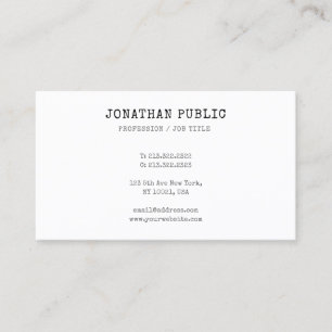 Carte De Visite Modèle élégant professionnel de sembler classiq