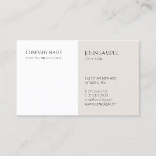 Carte De Visite Modèle élégant professionnel moderne minimalist