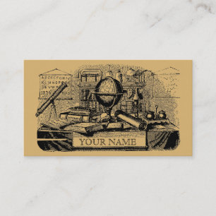 Carte De Visite Modèle enseignant vintage "Old School"