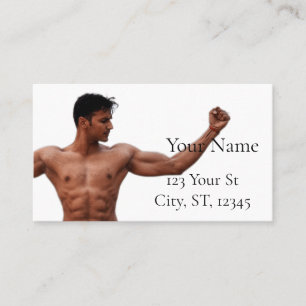 Carte De Visite Modèle Fitness Homme Thunder_Cove