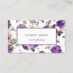Carte De Visite Modèle floral moderne