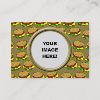 Carte De Visite Modèle, frontière d'hamburger