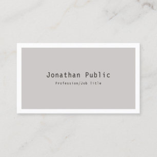 Carte De Visite Modèle minimaliste moderne tendance