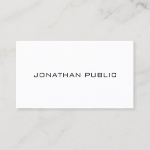 Carte De Visite Modèle minimaliste personnalisé