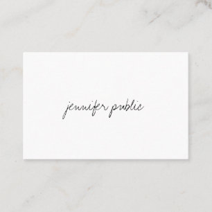 Carte De Visite Modèle moderne créatif professionnel de manuscri