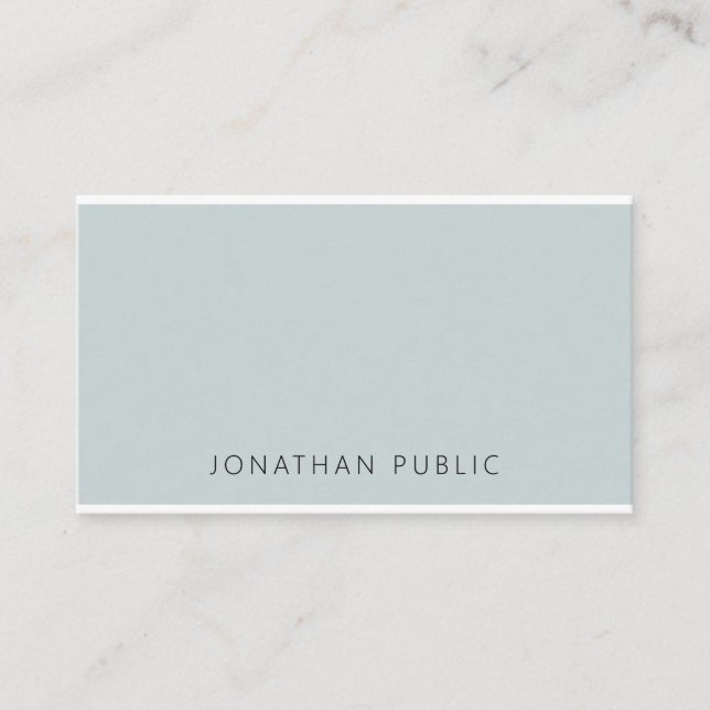 Carte De Visite Modèle moderne élégant professionnel bleu vert (Devant)