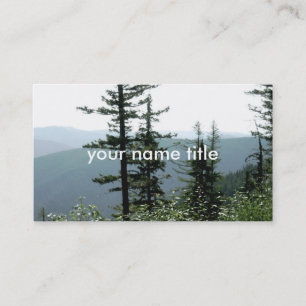 carte de visite modèle montagne paysage photo