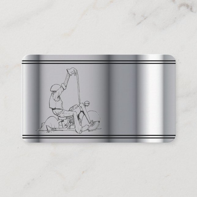 Carte de visite modèle moto (Devant)