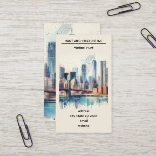 Carte de visite Modèle New York Skyline