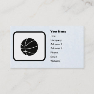 Carte De Visite Modèle personnalisable du logo de basket-ball