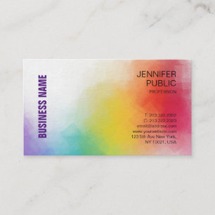 Carte De Visite Modèle Personnalisé Élégant coloré moderne