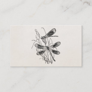 Carte De Visite Modèle personnalisé par libellule vintage de