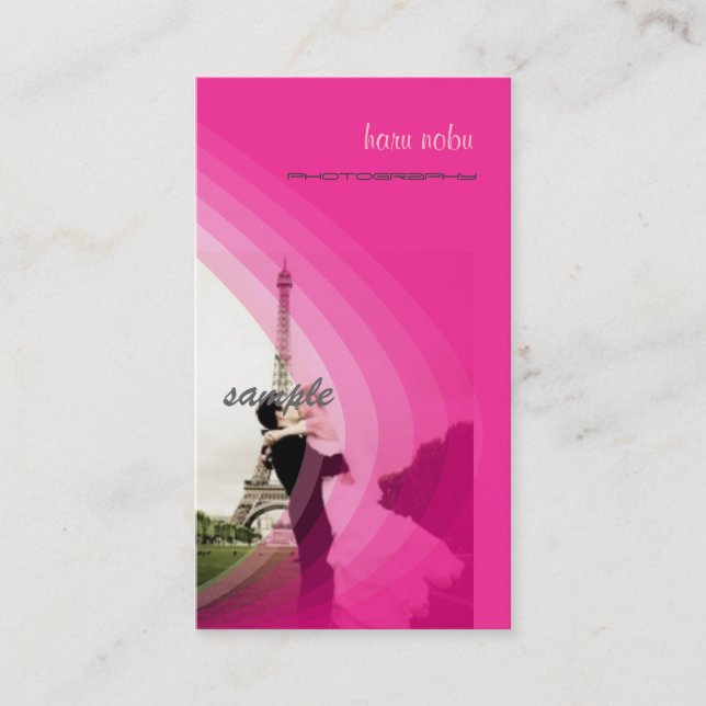 Carte De Visite Modèle photo, ajoutez votre propre (Devant)