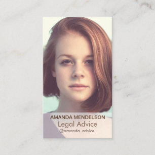 Carte De Visite Modèle photo vertical