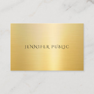 Carte De Visite Modèle professionnel créatif look or moderne