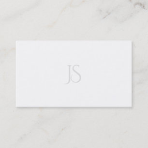 Carte De Visite Modèle Professionnel de Monogramme Minimaliste Mod