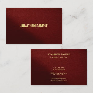 Carte De Visite Modèle professionnel élégant et moderne personnali