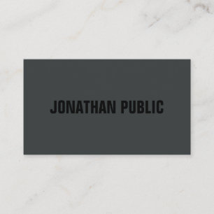 Carte De Visite Modèle professionnel moderne élégant Anthracite