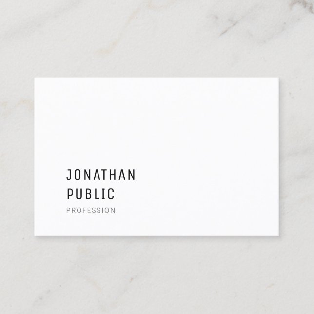 Carte De Visite Modèle professionnel moderne moderne design simple (Devant)