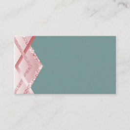 Carte De Visite MODÈLE Rosegold Parties scintillant Foil Look