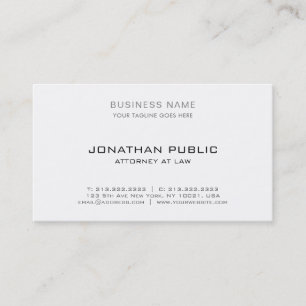 Carte De Visite Modèle simple élégant moderne de cabinet juridi