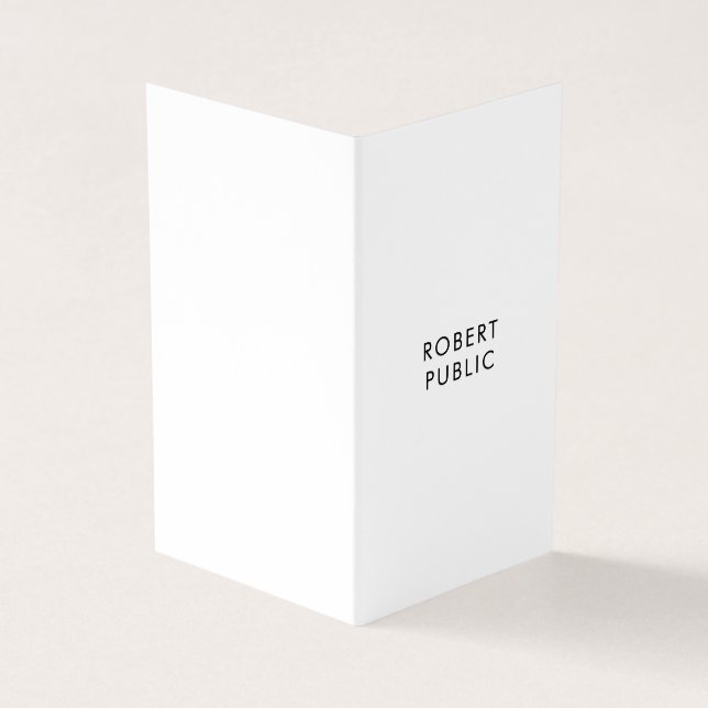 Carte De Visite Modèle simple élégant moderne professionnel plié (Extérieur)