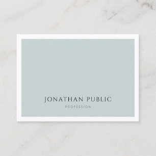 Carte De Visite Modèle simple élégant professionnel de vert ble