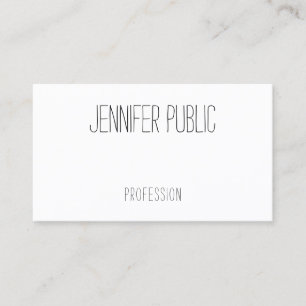 Carte De Visite Modèle simple personnalisé, écrit à la main modern