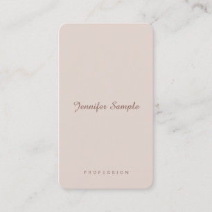 Carte De Visite Modèle simple professionnel moderne de script chic