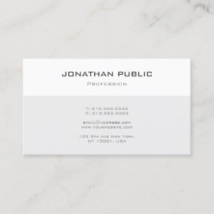 Carte De Visite Modèle simple tendance élégant moderne professionn