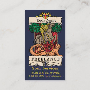 Carte De Visite Modèle vintage Freelance Services