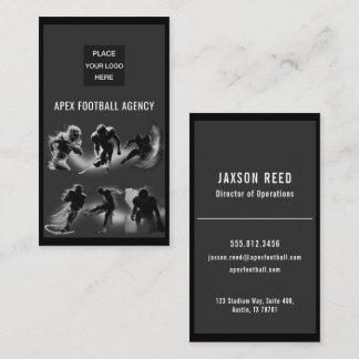Carte De Visite Modern American Football Sports Management